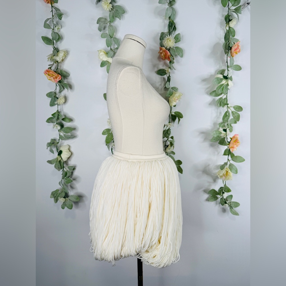 Alaia Fringes Wool Miniskirt - Picture 9 of 12